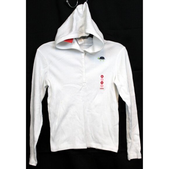 NEW 2006/05 Gymboree Prep Henley 10 Spring Turtle Hoodie T-Shirt Embroidered Whi - Picture 1 of 8